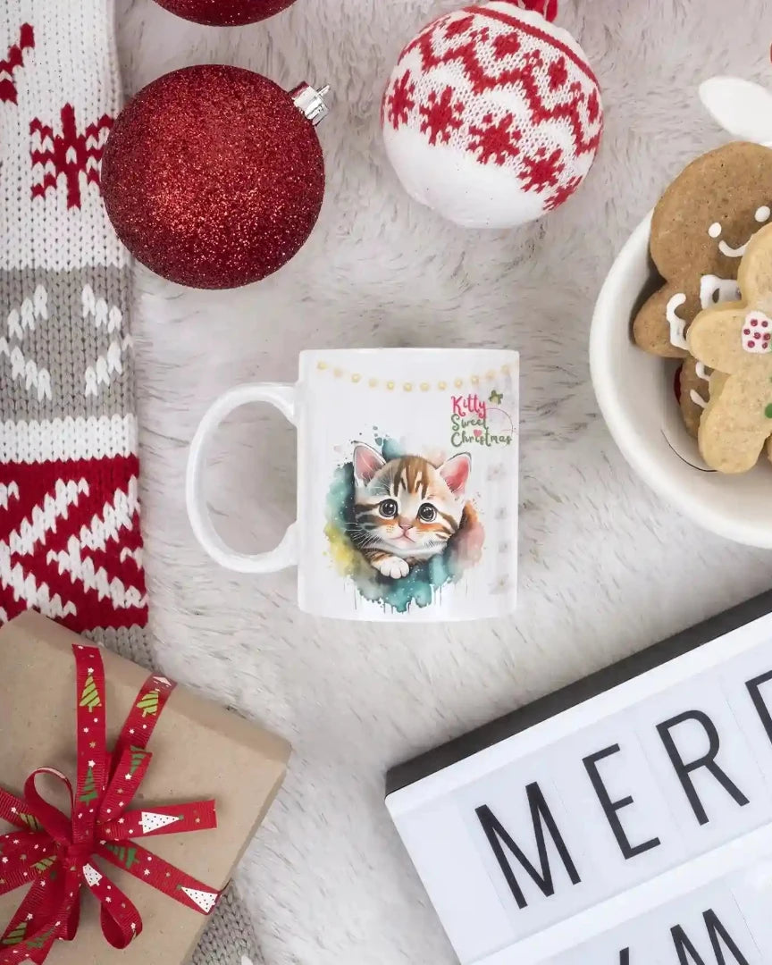 Taza Gatitos Navideños